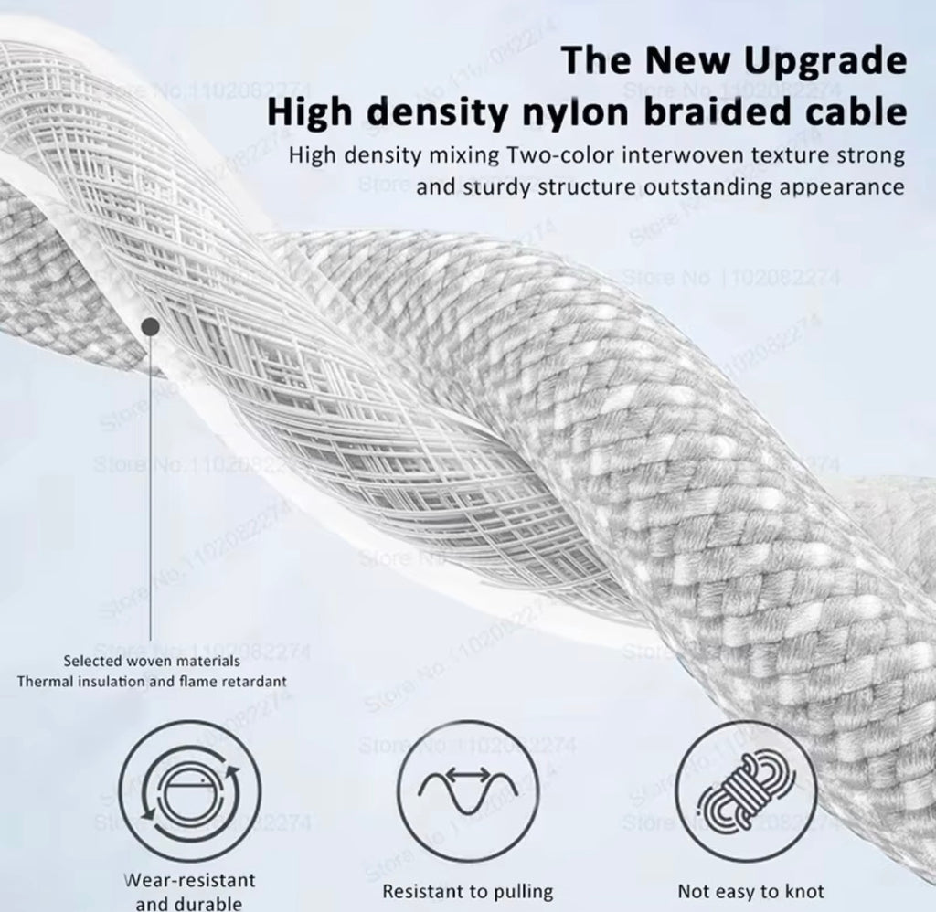 USB-C to USB-C Nylon Braided Charging Cable — 1m / 3.3ft 🤍

✅ Durable braided design
✅ Fast & reliable charging
✅ USB-C to USB-C
✅ Perfect for home, office & travel
📦 Brand new

Order yours today! 🛒