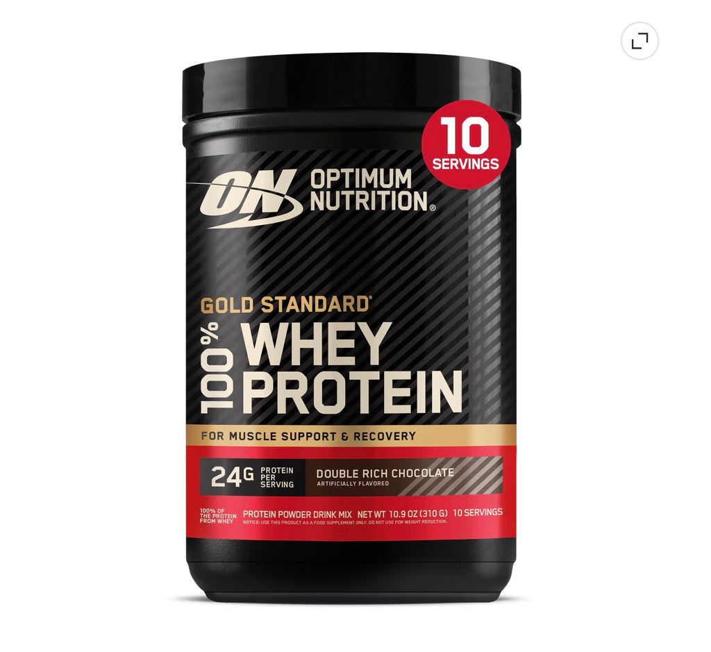 Optimum Nutrition, Gold Standard 100% Whey Protein Powder, vanilla ice cream ,10 Servings